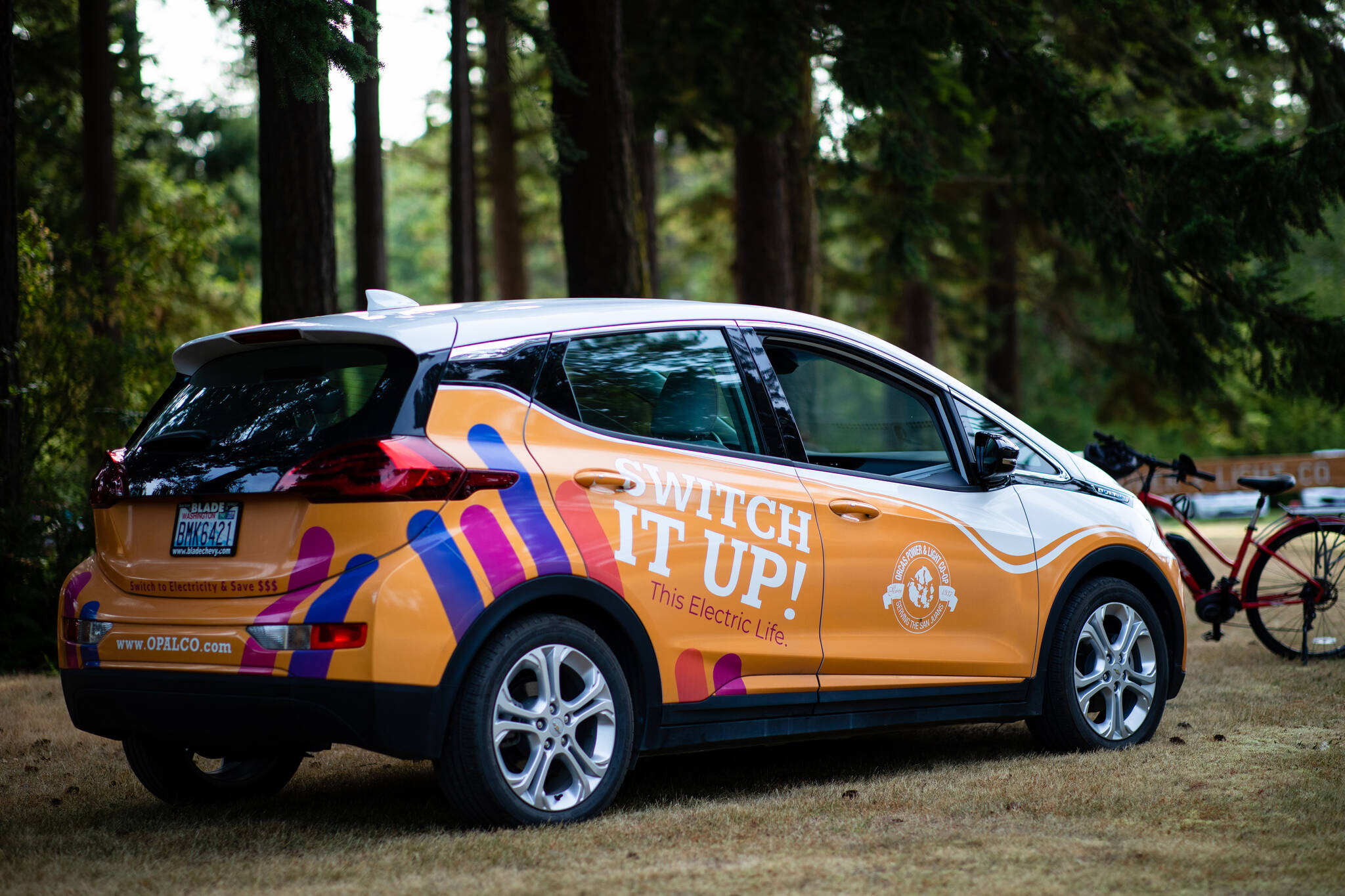 Contributed photo
OPALCO’s all-electric Switch It Up Chevy Bolt.