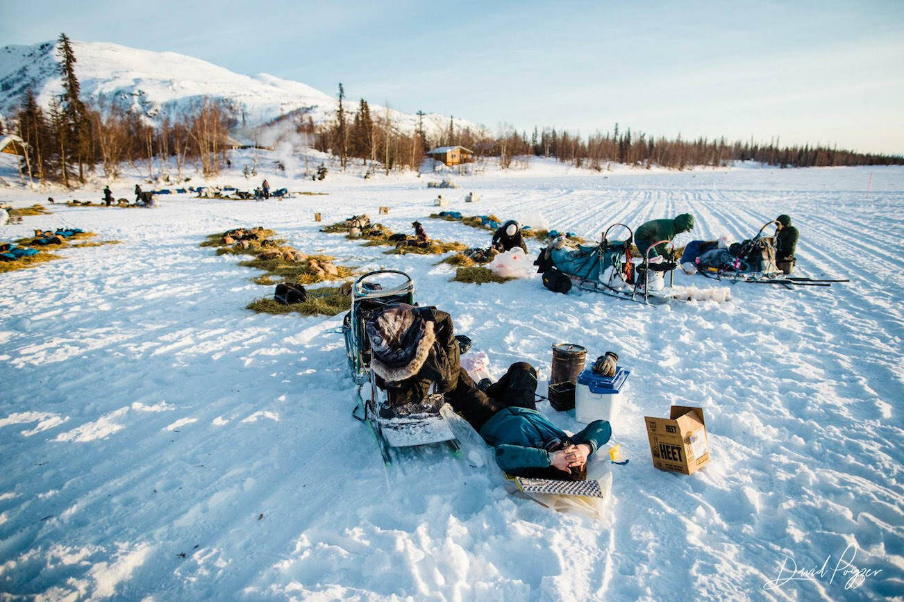 Contributed photo/ Chase Stoddard
Stoddard and the team resting at Finger Lake