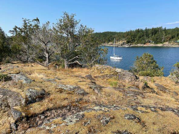 America’s Boating Club of the San Juan Islands/Contributed photo
At anchor at Skull Island.