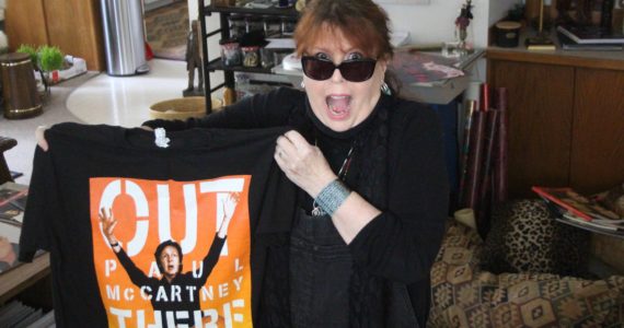Heather Spaulding / Staff photo
Carol Maas excitedly showing off her Paul McCartney concert t-shirt