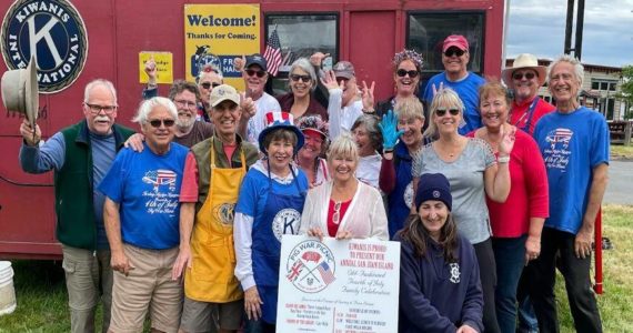 Contributed photo by the Kiwanis Club of Friday Harbor
Kiwanis Pig War Picnic Crew;