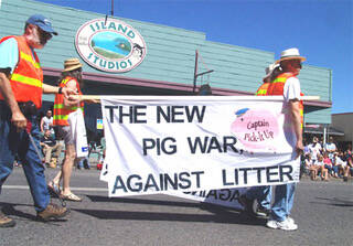 Contributed photo by David Hampshire
\David Hampshire in Friday Harbors Fourth of July Parade