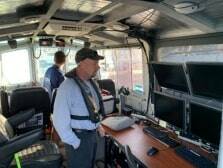 Contributed photo by NTSB
NTSB crew onboard NOAA S3006 survey boat