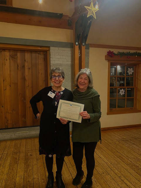 Contributed photo by Friday Harbor Chamber of Commerce
Becki Day with Annette Schaffer