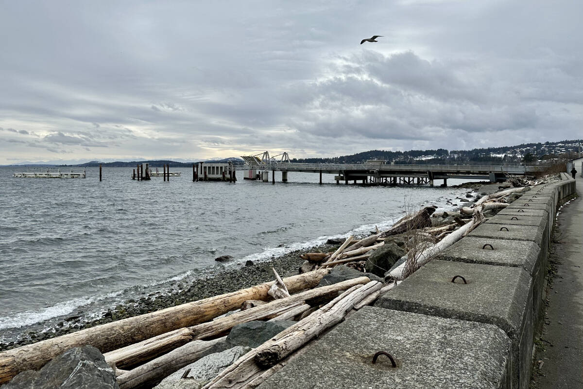 The Town of Sidney will have to explore all options for its waterfront property currently leased by Washington State Ferries for the Sidney terminus of the Anacortes, Wash. to Sidney ferry route, which they announced Tuesday (Feb. 28) will not resume until 2030. (Justin Samanski-Langille/News Staff)