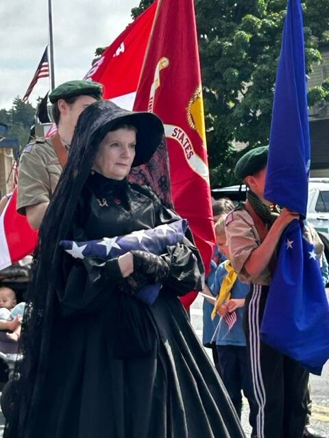 Heather Spaulding \ Staff photo
Lynda Guernsey as a soldier’s widow.