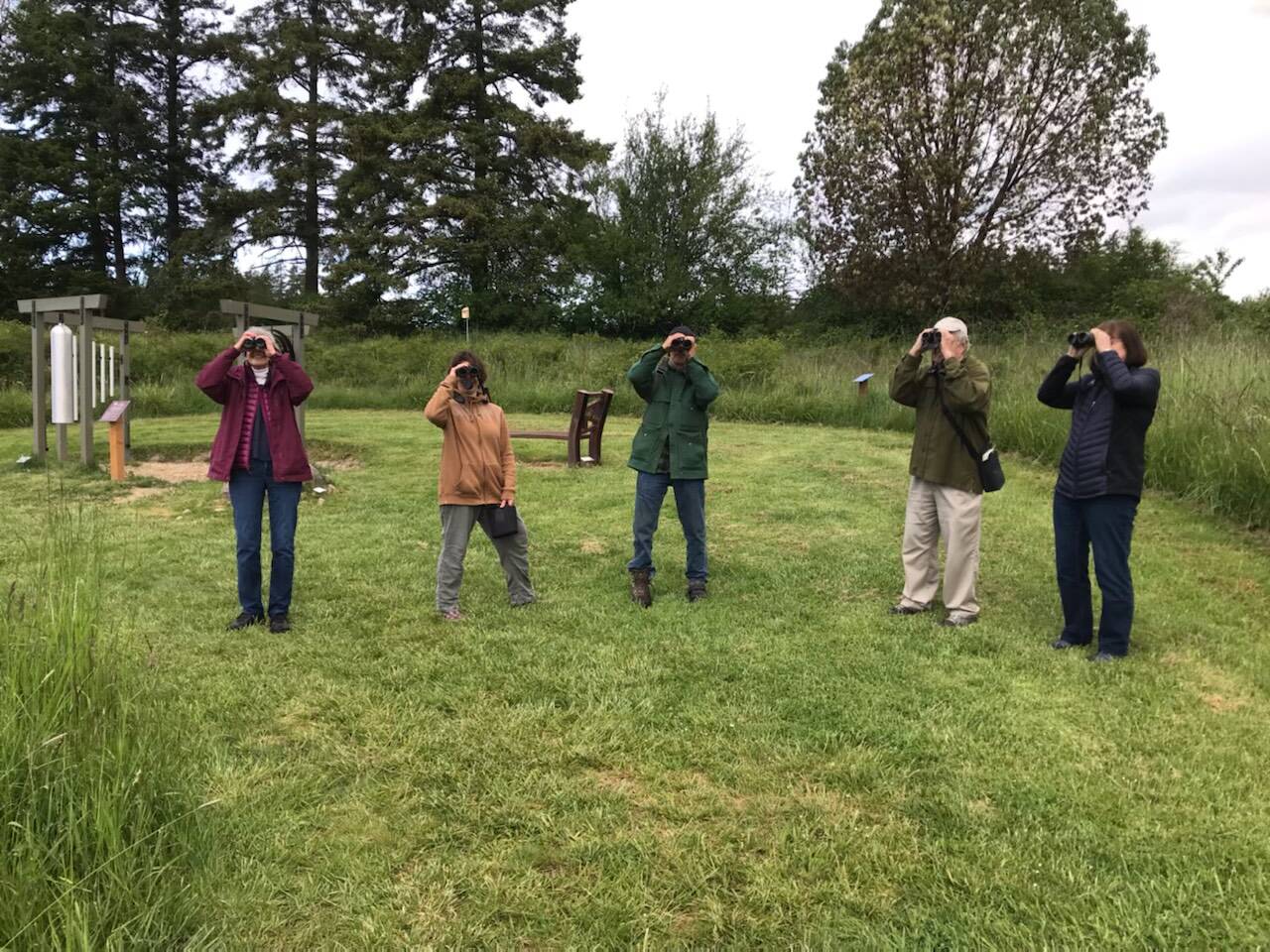 Contributed photo
Birdwatchers are ready and watching at the park.