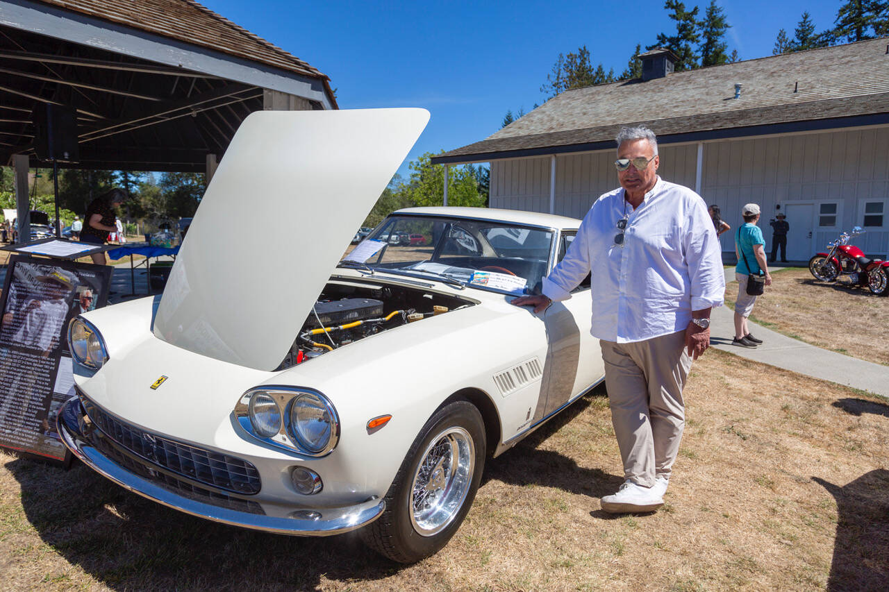 Joe Blecovson photo.
Ray Russo standing by his 1962 Ferrari 330 GT 2+2 - Enzo Ferrari’s former personal vehicle