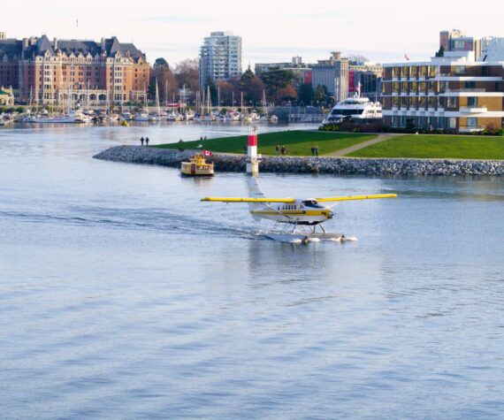 <p>Kenmore Air’s Otter seaplane in Victoria this past December. Photo courtesy Kenmore Air</p>