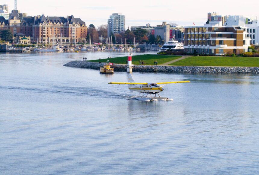 <p>Kenmore Air’s Otter seaplane in Victoria this past December. Photo courtesy Kenmore Air</p>