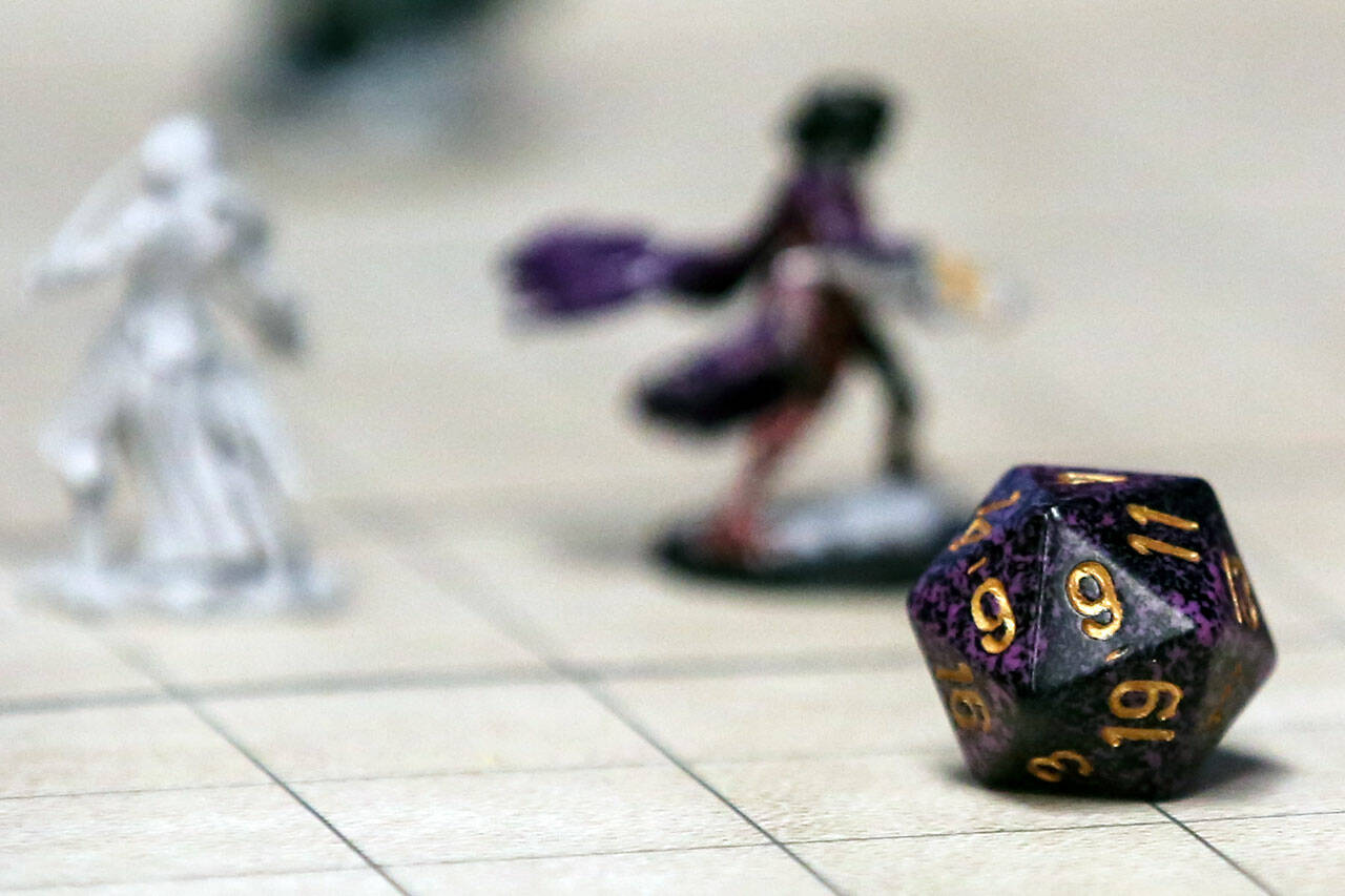 Dungeons and Dragons game pieces (Kevin Clark / The Herald)