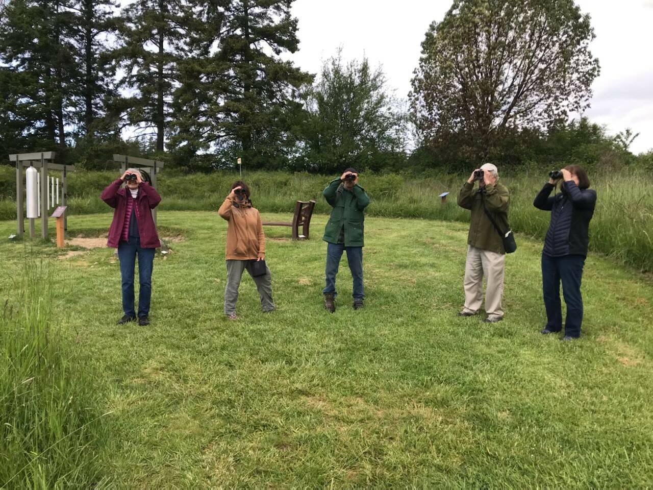 Contributed photo
Birdwatchers at the park.