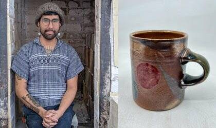Contributed photo
Ben Hernandez with his pottery.