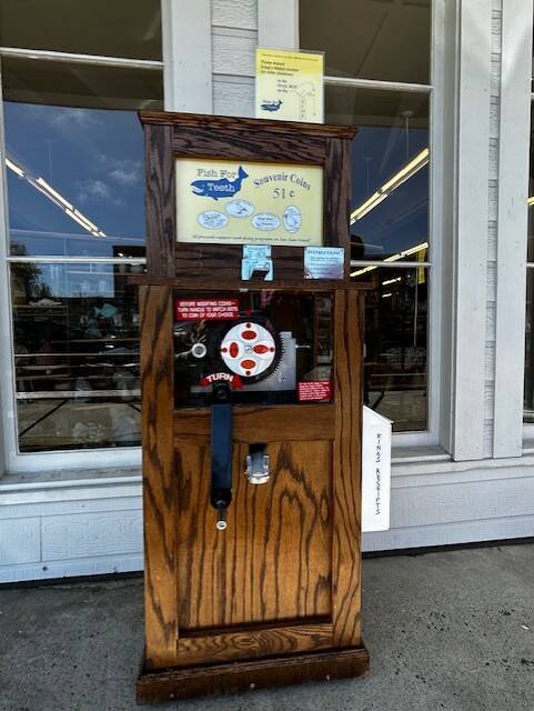 Heather Spaulding \ Staff photo
The new penny stamping machine outside Friday Harbor Drug.