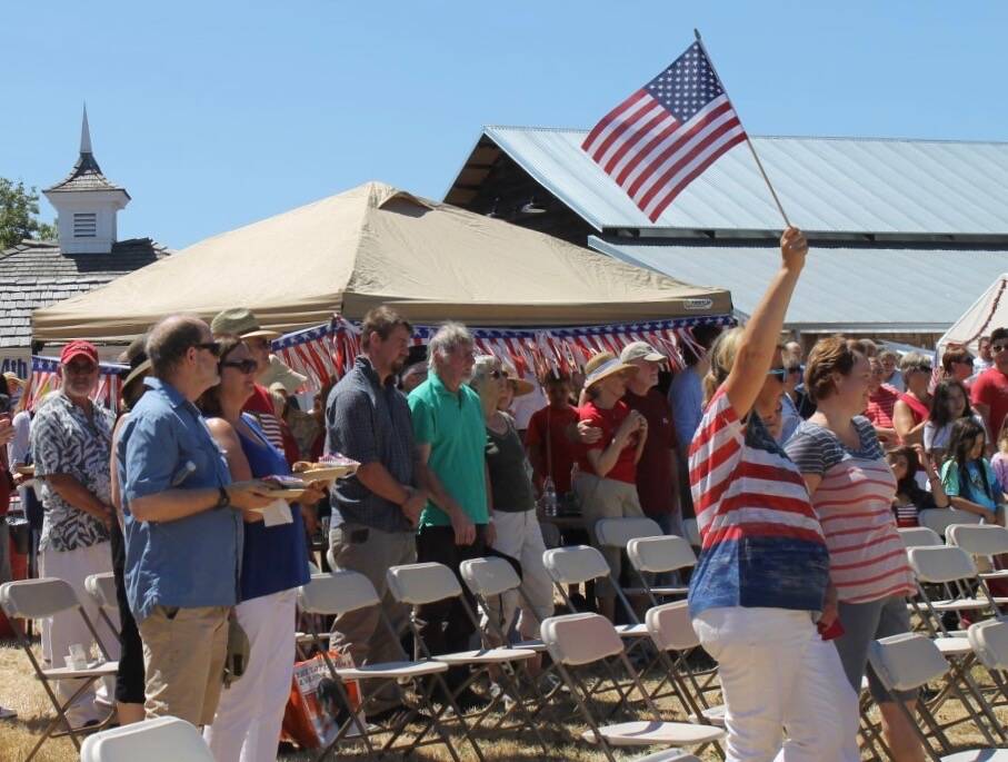 Contributed photo
Islanders celebrating one of the many annual Pig War Picnics