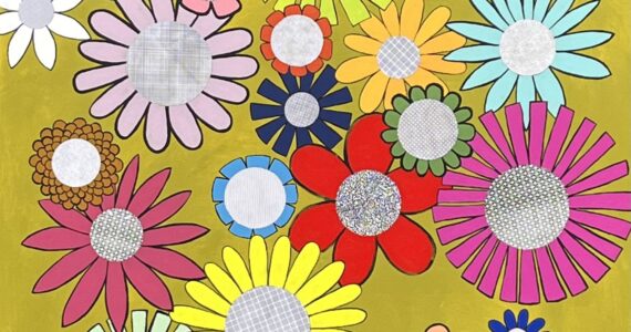 At right: Dona’s Garden by Alisha Merrick.