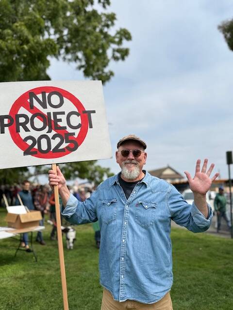 Marshall Davis waves for the camera.