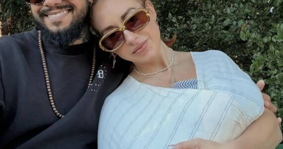 Contributed photo.
Gui Silva and his wife, Rachel Leidig, with their newborn.