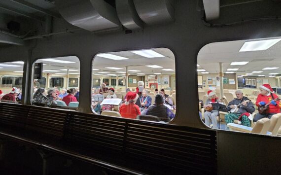 Contributed photo.
The Floating Ukulele Jam in action.