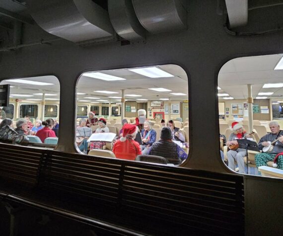 Contributed photo.
The Floating Ukulele Jam in action.