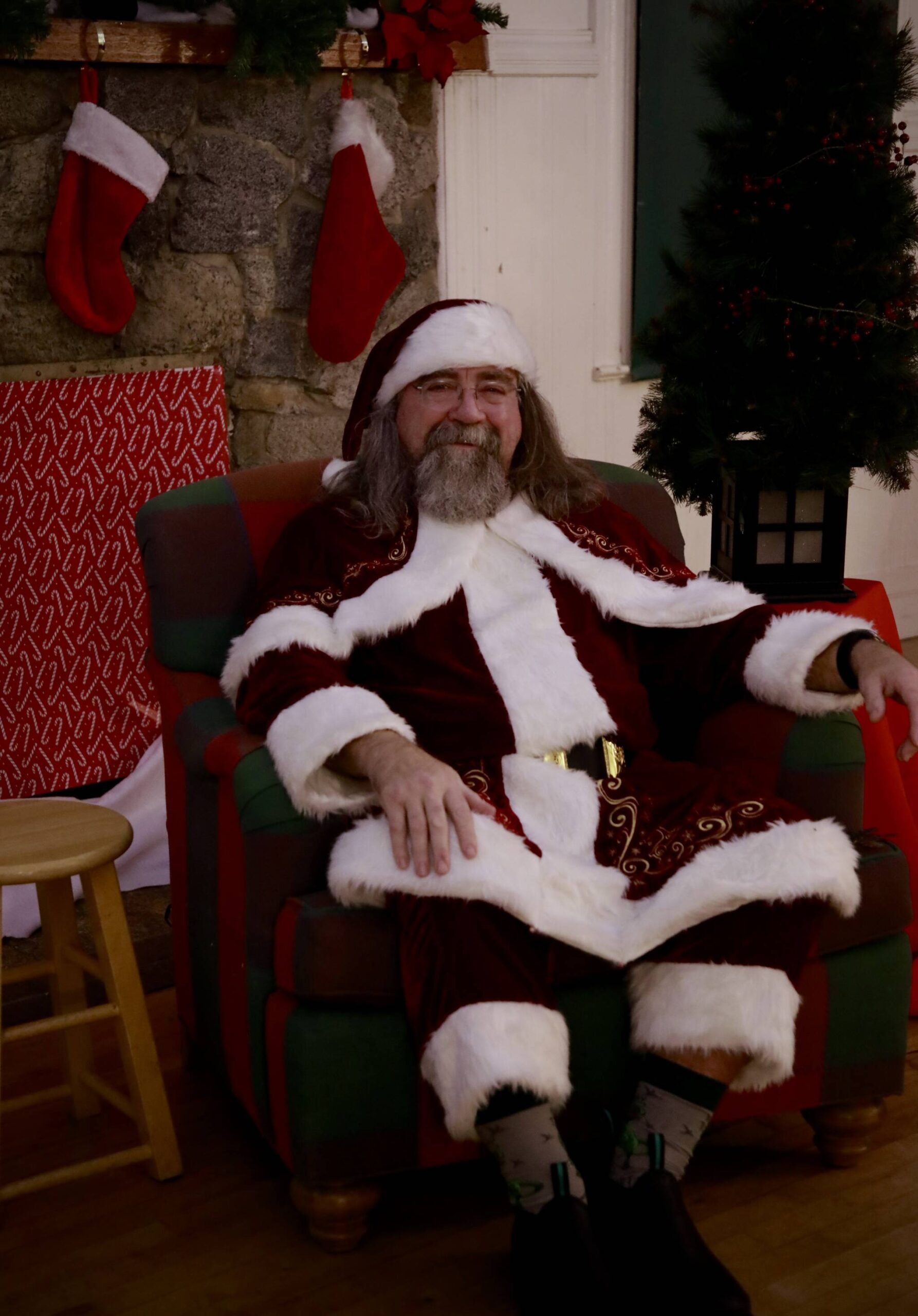 Bruce Martin as Santa.
Bruce Martin as Santa.