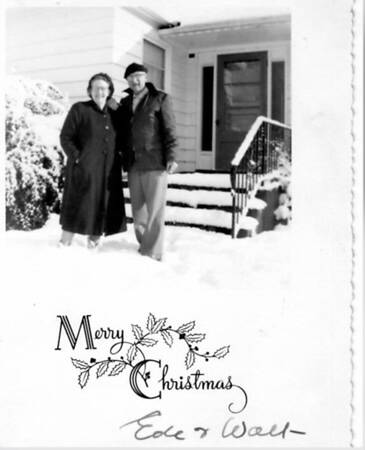 Edythe M. Perry Arend and Walter A. Arend, Edythe Hepplers Grandmother and Grandfather.