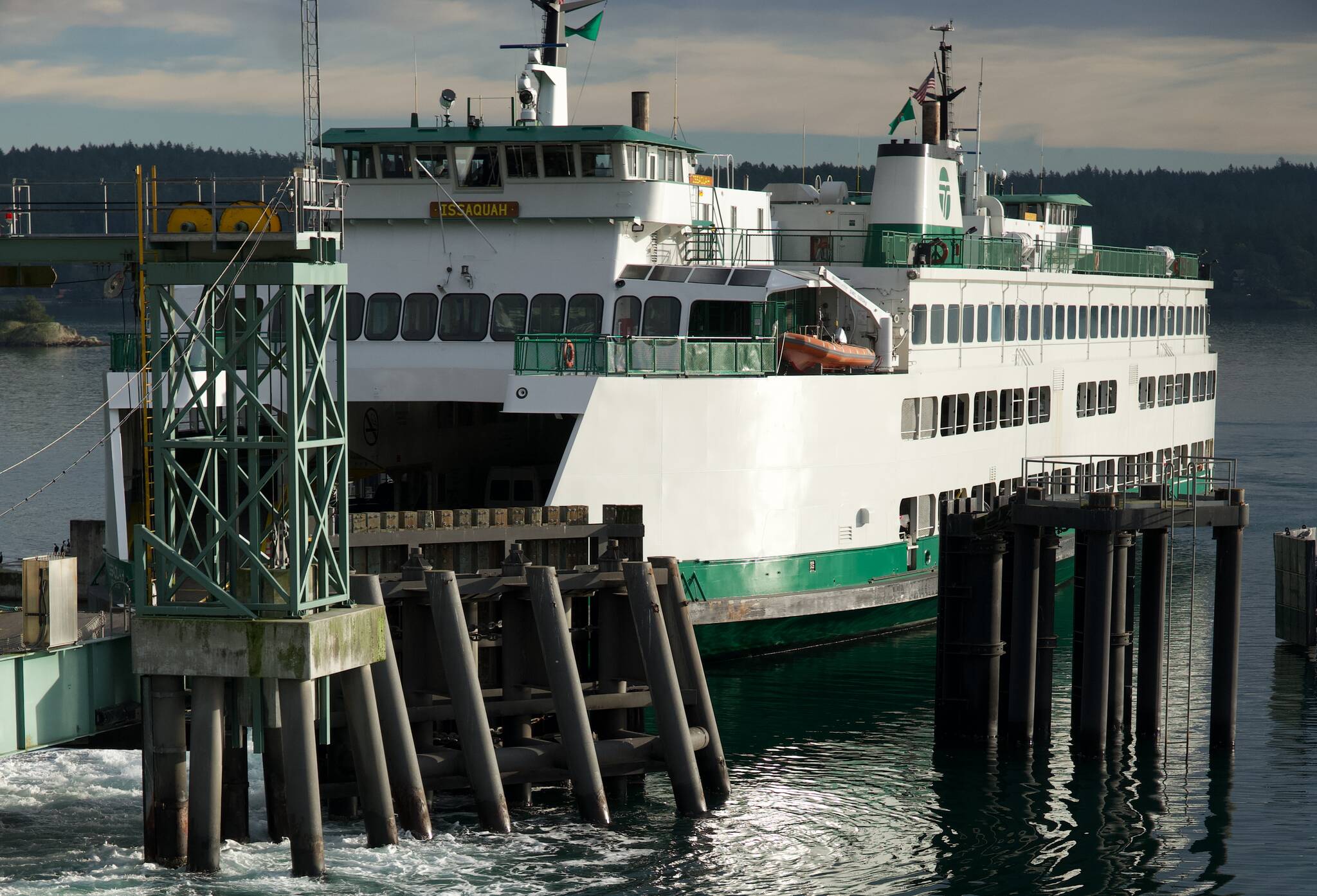 Darrell Kirk photo.
A Washington State Ferry at the Orcas Island dock.