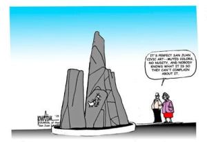 Cartoonist Rob Pudim's views on local news and events are published weekly in the Journal of the San Juan Islands and on SanJuanJournal.com as well.