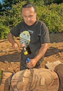 Master carver James Jewell