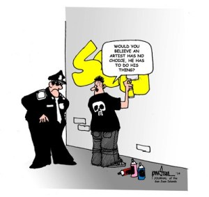 Cartoon musings on local news and events are published periodically in the Journal of the San Juan Islands