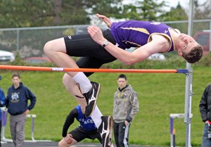 Kyle Jangard cleared 5-feet 4-inches in the high jump.