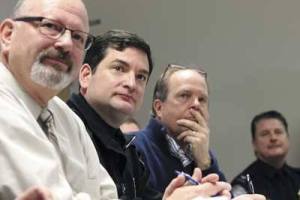 From left; Arthur Beard and Greg Alvarez of U.S. Customs and Border Protection