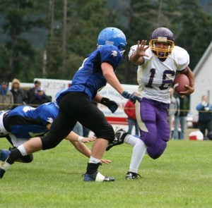 Wolverine quarterback Roy Taylor (16) threw for 114 yards
