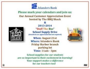 Islanders Bank 'Stuff the Bus' school supply drive