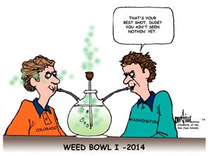 Cartoon musings on local news and events are published periodically in the Journal of the San Juan Islands