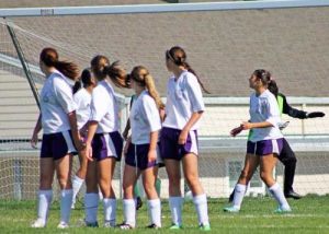 The Friday Harbor girls soccer team