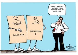 Cartoon musings on local news and events are published periodically in the Journal of the San Juan Islands.