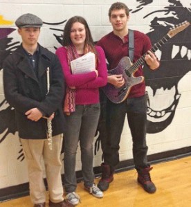 From left; Friday Harbor High School's Guthrie Burnett-Tison