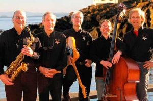 San Juan Jazz Quintet; from left; Rich Barker