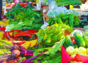 fresh produce at the Lopez farmer's Market