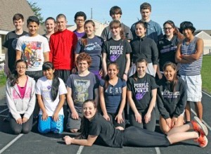 2015 Wolverines Track & Field team: Back row; Nick Armstrong