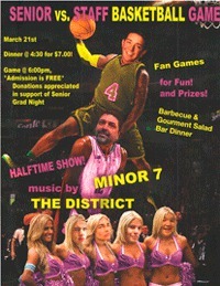 Can the Friday Harbor faculty bounce back from last year's buzzer-beating defeat to vanquish the senior class? Find out Friday at the annual seniors vs staff fundraising b-ball game.