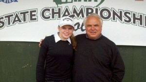 Kendra Meeker and Coach Jack Rice