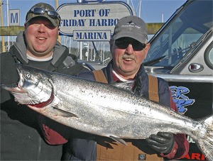 Bellingham’s Walt Vanwingerden and grandson Tommy Vanwingerden bagged a 22.3 pounder on Day 1 of the 2nd annual Resurrection Derby
