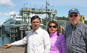 From left; Shyam Rupakheti and wife Bimala