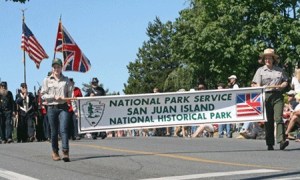 The Judges Choice award from the 2012 4th of July Day Parade goes to San Juan Island National Historical Park.