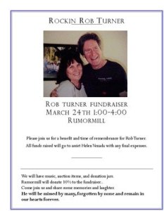 San Juan Island's Rob Turner passed away March 12. Friends will hold a benefit to help pay his medical bills is March 24.