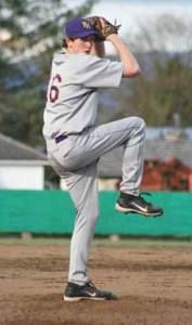 Otis Cooper-West winds up and delivers during a 2012 game at Hartman Field.