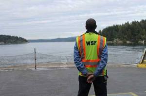 WSF deckhand Craig Hanson prefers the inter island route to all others because of commuters' familiar faces