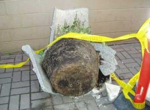 The shattered planter shown here is one of four destroyed in an apparent string of vandalism in the alley way between Spring Street and Sunshine Alley